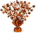 PMU 12 Pack Bursting Star Metallic Foil Spray Centerpiece- Metallic Orange by PMU