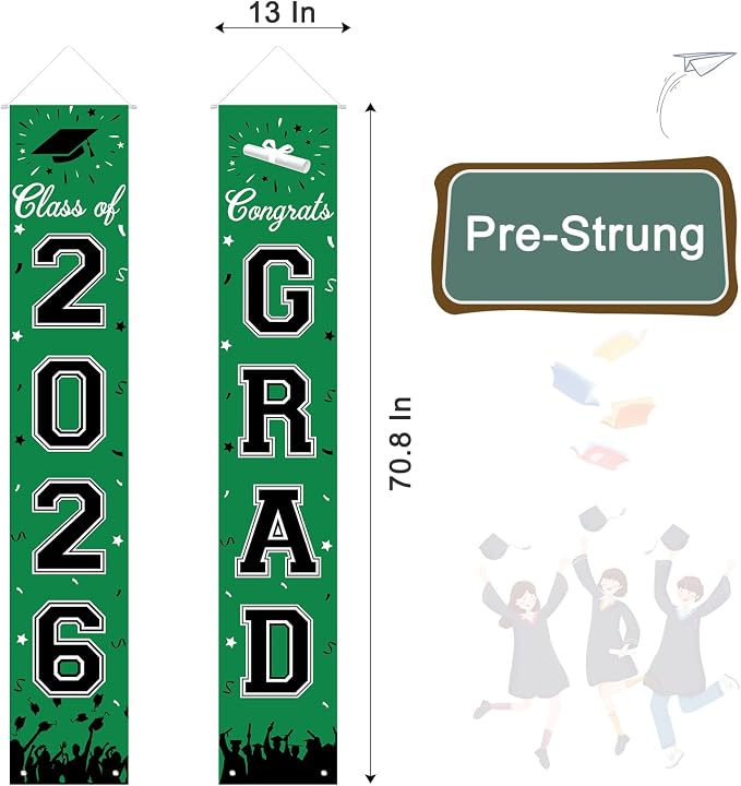 2026 Graduation Decorations, Graduation Banner Class of 2026, Hanging - Image 7