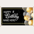 Personalized Happy Birthday Banner Customized by Custom