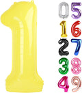 Yellow Number 1 Balloon 40 Inch, 1st Birthday Party Decorations Men Women | by IWERP