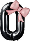 40 Inch Black Number 0 Balloon by Unknown