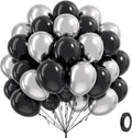 12inch Black and Silver Balloons by Vicduotex