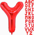 Red Letter Y Balloons, Y Balloon 40 Inch Y Balloons Letter by BBPOOL