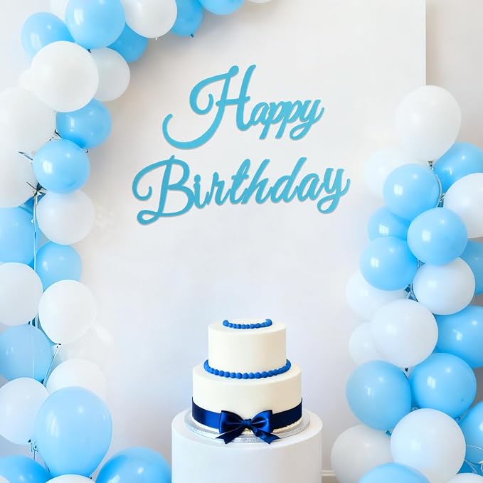 TONIFUL Happy Birthday Sign for Backdrop by TONIFUL