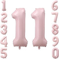 40" Light Pink Foil Number 11 Balloon by TNCDJKPA