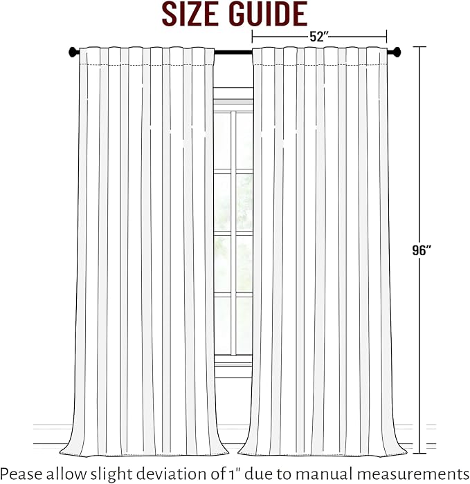 Yakamok Burgundy Blackout Curtains - Image 2
