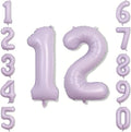 Cream Purple Number 12 Balloon 40 Inch, Foil Digits by Unknown