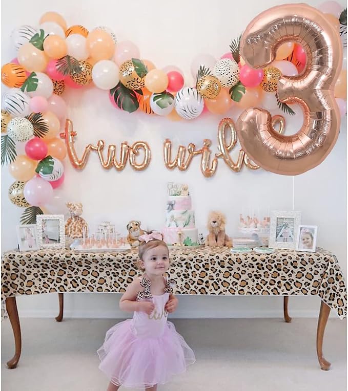TONIFUL 40 Inch Rose Gold Large Numbers Balloons 0-9, Number 3 Digital 3 Helium - Image 5