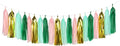 Sage-Green Pink-Gold Party-Decorations Tassel Garland by Panduola
