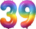 Number 39 Balloons for 39th Birthday Party Decorations, 0-100 Large No.39 by Joycard
