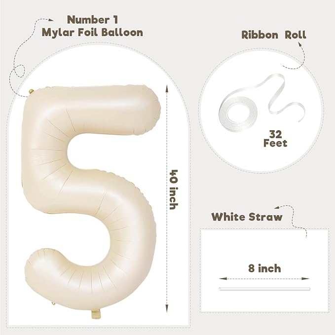 Number Balloons for Birthday Decorations - Image 2