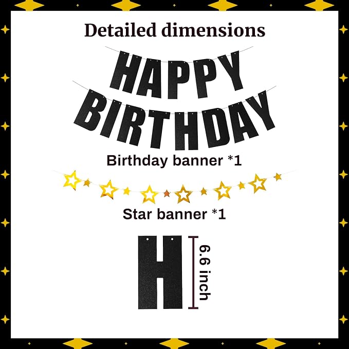 Happy Birthday Banner for Birthday Party Decorations - Image 2