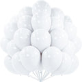 PartyWoo White Balloons 50pcs 12 Inch Latex Helium White Balloons | Wedding by PartyWoo