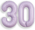 SUWEN 40 Inch Light Purple Lavender Big 30 Balloon Number Foil Helium 0-9 | by SUWEN