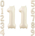 40" Beige Foil Number 11 Balloon by TNCDJKPA