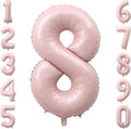 Baby Pink Number 8 Balloon 40 Inch, Blush Foil Event Theme Party Supplies | by Unknown