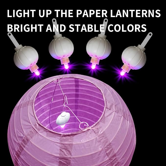 24 Pack Paper Lantern Lights, Mini LED Battery Operated Lights, Last 36 Hours - Image 7
