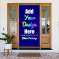 Custom Banners and Signs 35.4x72.8 Inch, Personalized Front Door Cover by ZOLRITH