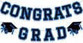 Congrats Grad Banner Graduation Party Banner Decoration Hanging Garland High by Unknown