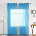 SpaceDresser Sheer Voile Window Treatment Rod Pocket Curtain Panels by SpaceDresser
