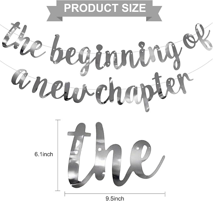 BEISHIDA Bright Silver Pre-Strung The Beginning of A New Chapter Banner | - Image 2