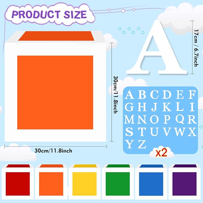 ReliThick 6 Pcs Custom Letter Toy Inspire Party Boxes - Image 2