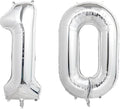 Number Balloons Silver Party Balloon by United-UnicornsParty