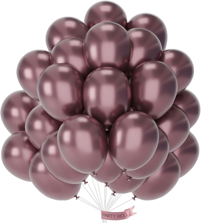 PartyWoo Copper Bronze Balloons 50pcs Metallic Brown Color 12 Inch | Balloons by PartyWoo