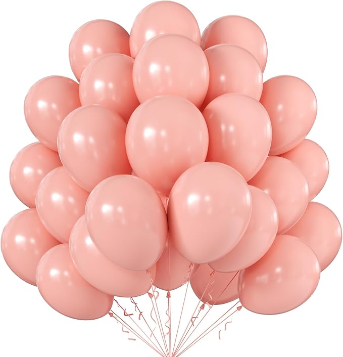 12 Inch Pastel Orange Balloons, Baby Shower, Graduate Party Decorations by KALOR