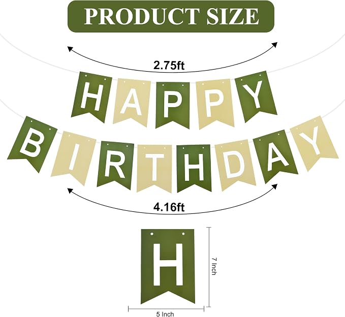 Happy Birthday Banner Pre-Strung Birthday Decorations Birthday Party Backdrop - Image 3