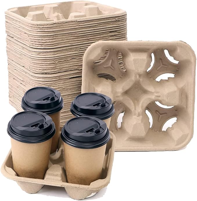 Compostable 4-Cup Drink Carrier by UBozeuiv