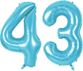 Number 43 Balloons for 43rd Birthday Party Decorations, 0-100 Large No.43 by Joycard