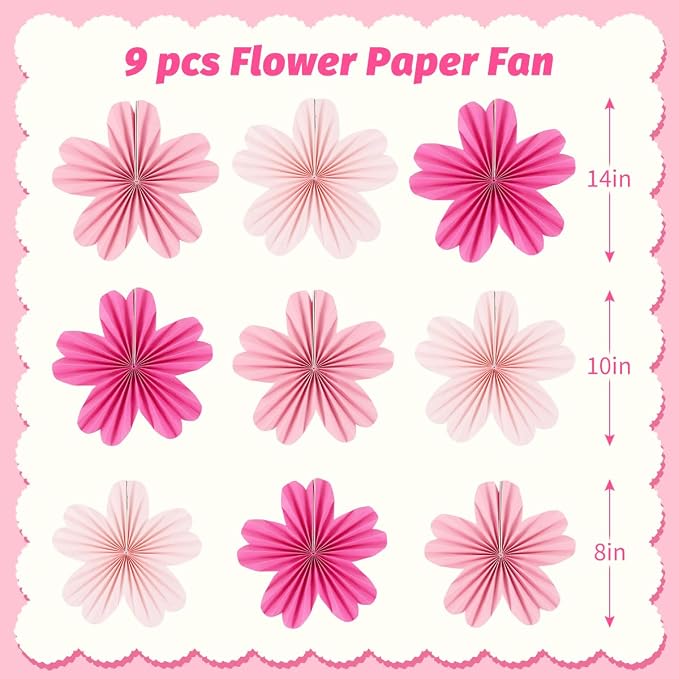 Paper Fans Party Decorations Paper Flowers Decorations - Image 2