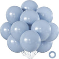 Pastel Gray Balloons 18 Inch 24 Pack Matte Helium Latex Round Balloons by KALOR