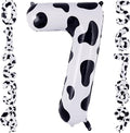 40" Cow Print Foil Number 7 Balloon by TNCDJKPA