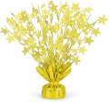 PMU Bursting Star Metallic Foil Spray Centerpiece- Macaron Yellow Balloon by PMU