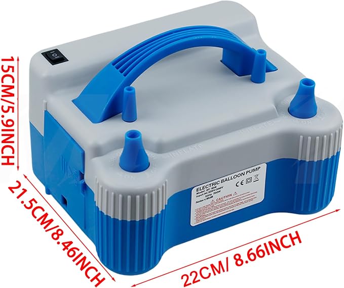 Portable Balloon Pump, 700W 110V Strong Electric Air Blower, Dual Nozzle - Image 8