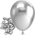 Bezente Metallic Silver Balloons Latex Matte Balloons 150 Pack 5 inch Small | by Bezente