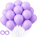 Voircoloria 105pcs Pastel Purple Party Latex Balloons, 12inch | by Voircoloria