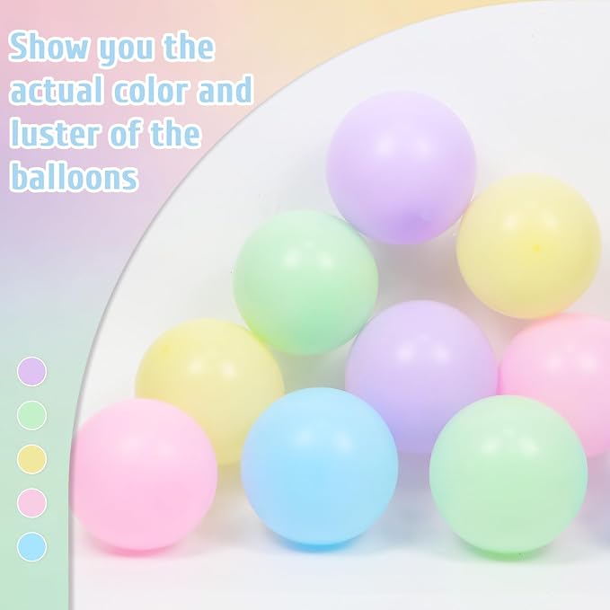 60pcs Pastel Balloons 12inch - Image 4