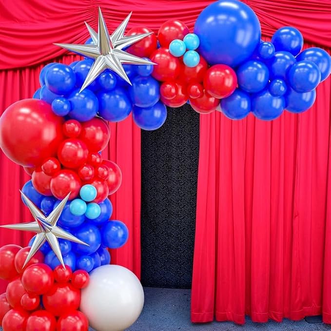 Red Blue Balloon Garland Kit - Image 8