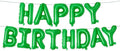 16 Inch Green Happy Birthday Letter Balloon Banner Foil Anniversary Celebration by Unknown