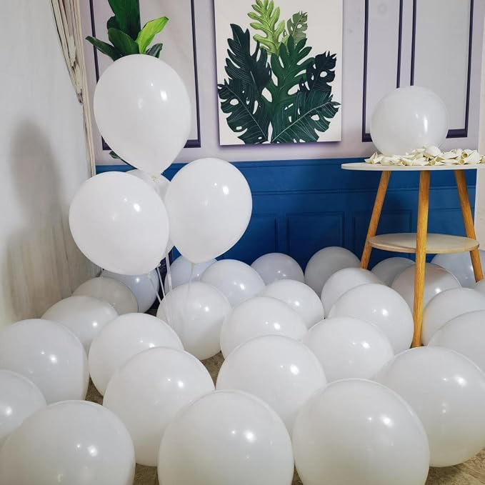 300 Pack White Balloons 12 Inch White Latex Balloons Bulk - Image 4