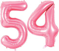 Number 54 Balloons for 54th Birthday Party Decorations, 0-100 Large No.54 by Joycard