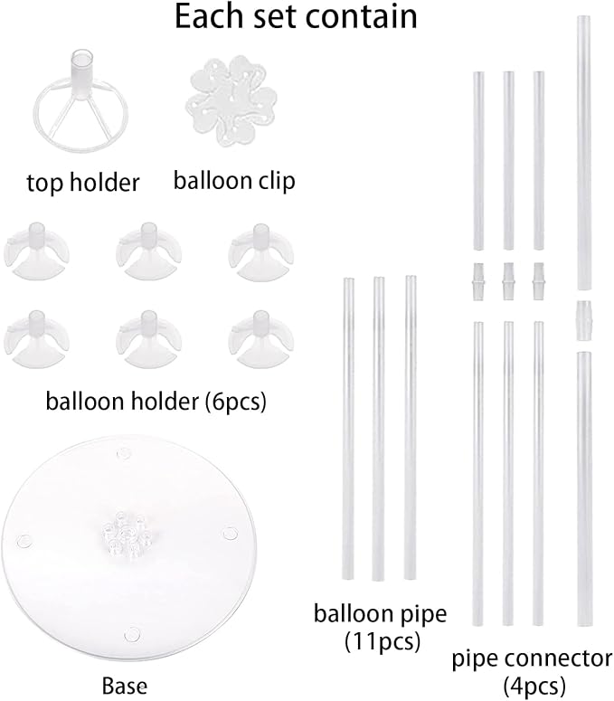 7 Sets Balloon Stand Kits, Balloon Sticks Holder - Image 3