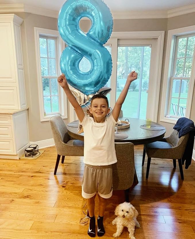 Pastel Blue 8 Balloon - Image 2