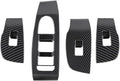 4pcs Carbon Fiber Style Front Rear Doors Window Glass Lift Switch Panel Cover Decorative Sticker Protection Car Interior Accessories for Mazda 3 2020-2025 KT12