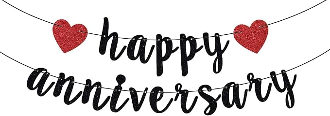 Happy Anniversary Banner, Anniversary Party Decorations, We Still Do, Happy by Bytorjar