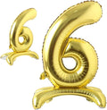 16" Standing Gold Alphabet Letter and Number Balloons Aluminum Hanging Foil by RUIANSI