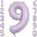 Cream Purple Number 9 Balloon 40 Inch, Foil Numeral by Unknown
